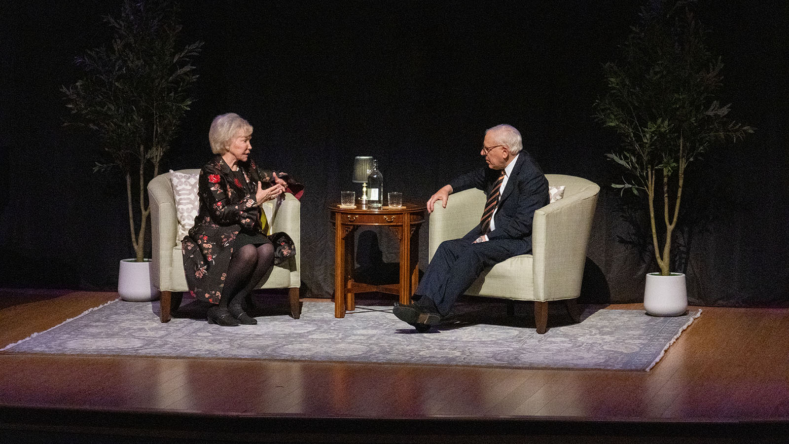 Nancy Grasmick and David Rubenstein