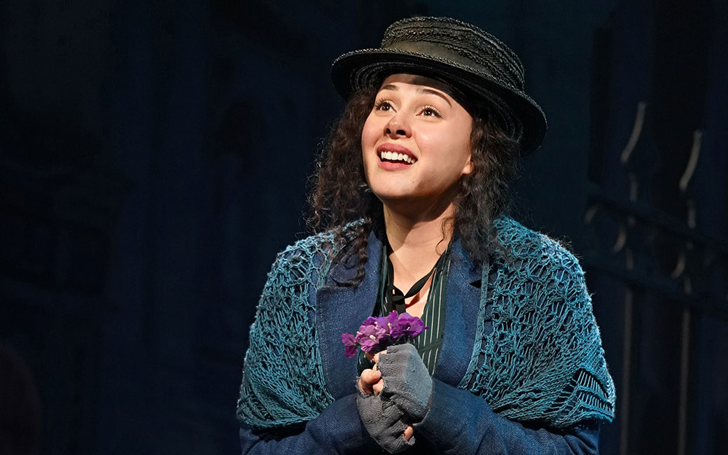 Shereen Ahmed as Eliza Doolittle in My Fair Lady