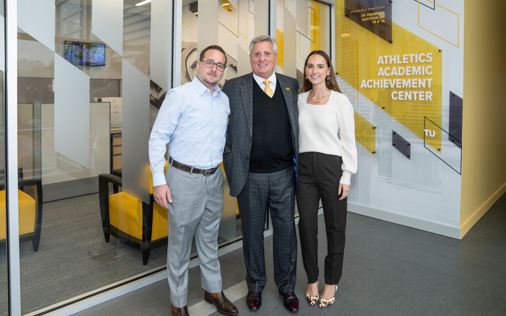 Fran Soistman with his son Stephen and daughter Kendall