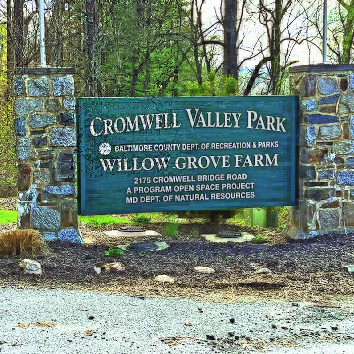 Cromwell Valley Park sign