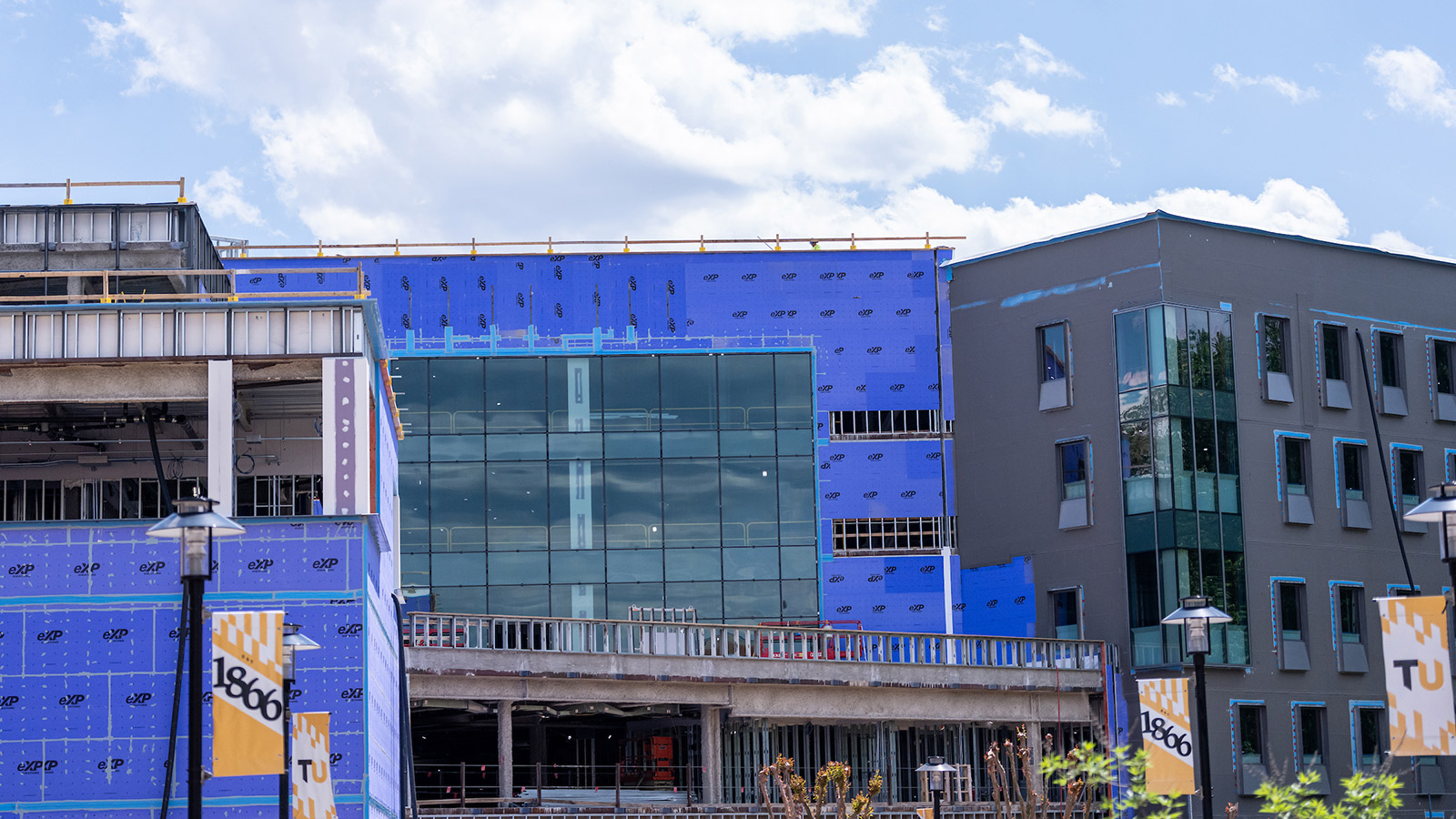 construction progress on towson university's smith hall as of june 2026