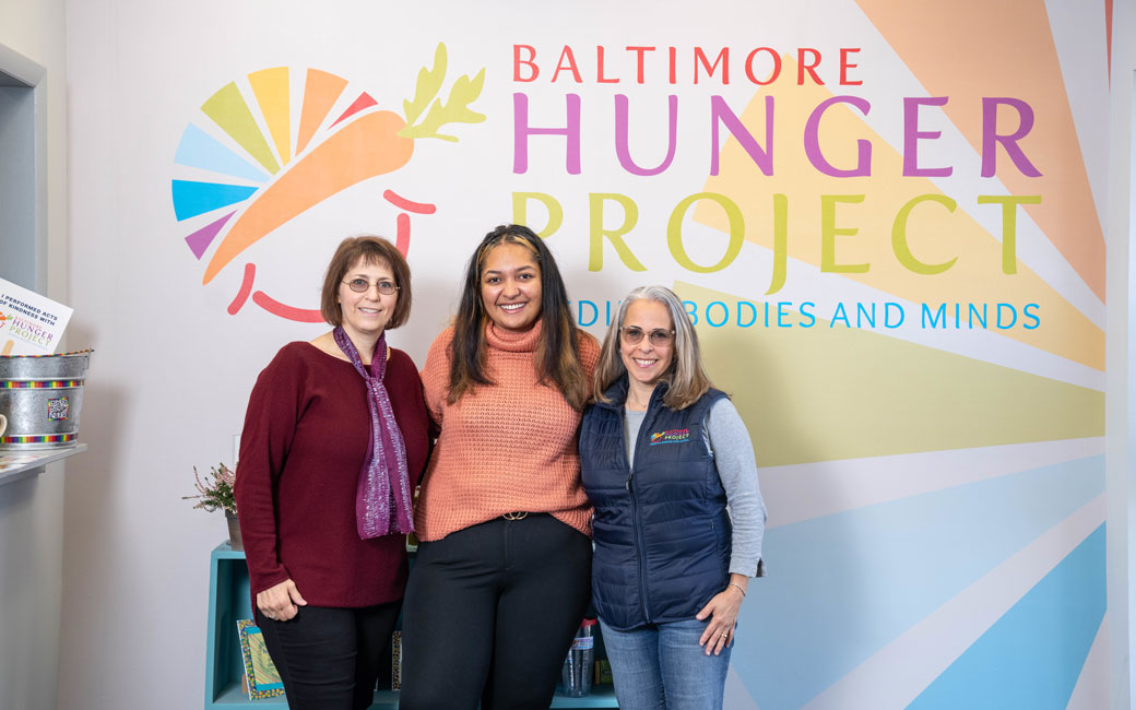 Kimberly Katz, Taylor Parker and Lynne Kahn at the Baltimore Hunger Project