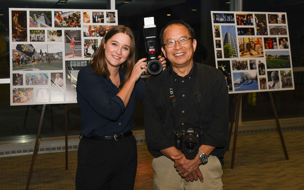 Kanji and Assistant Director of Photographic Services Lauren Castellana