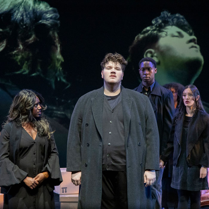 Students perform in the Towson University Theatre Production of "The Cherry Orchard"