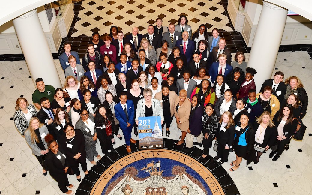 TU's contingent at Tiger Pride Day 2019