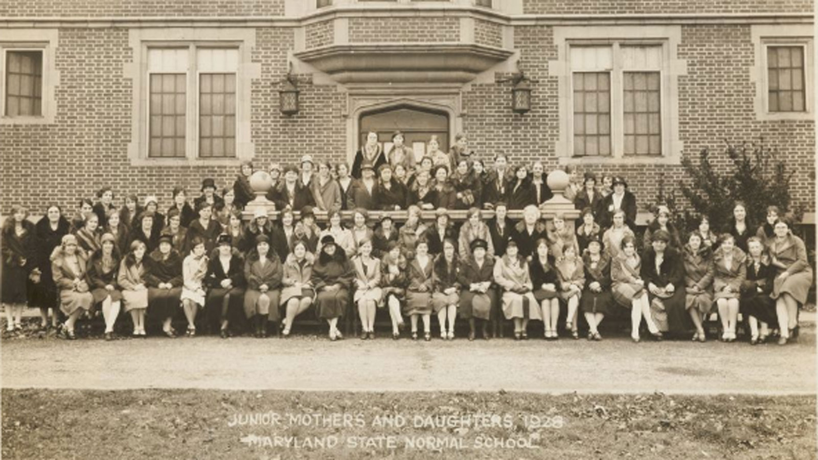 A group photo from one of the first Junior Mothers and Daughters Weekends back in 1928