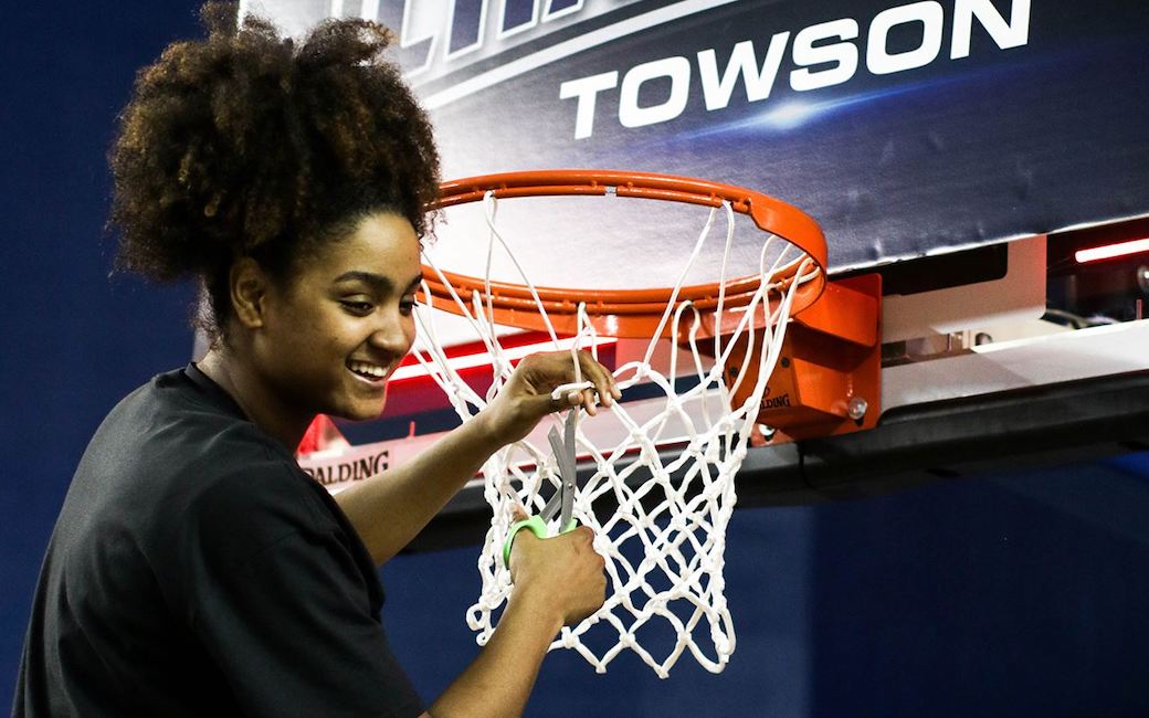 Towson Women's Basketball won the CAA title