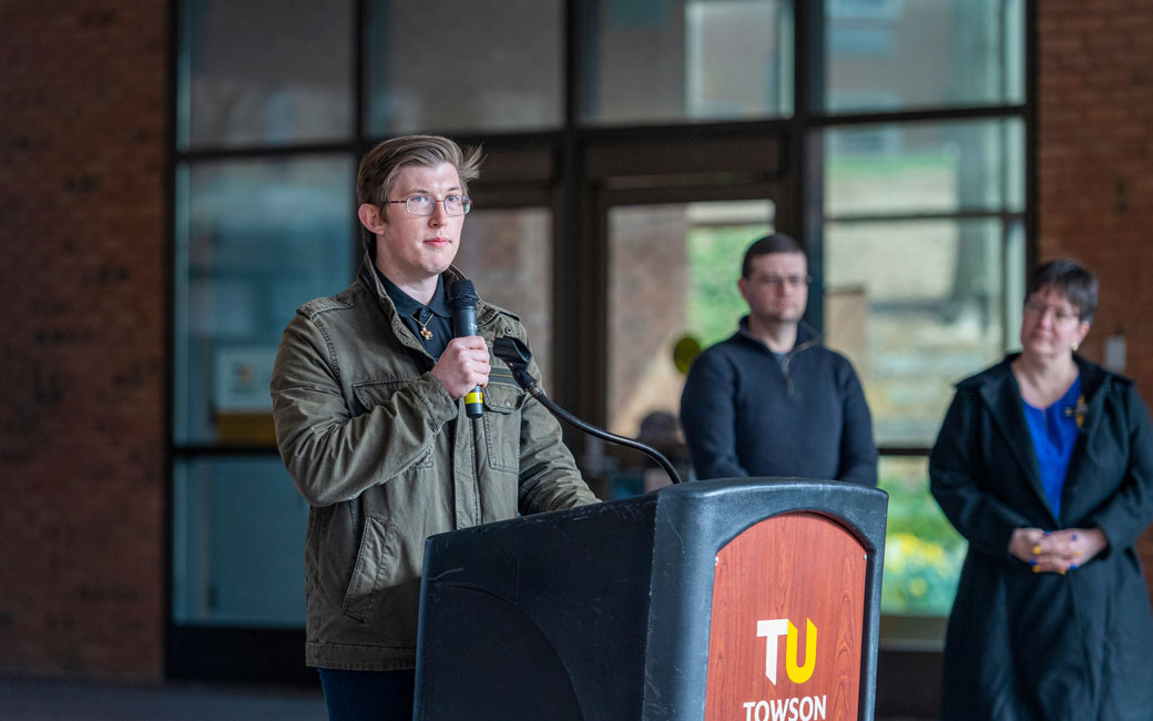 SGA Director of Civic Engagement and Sustainability, Jayden Johnstone