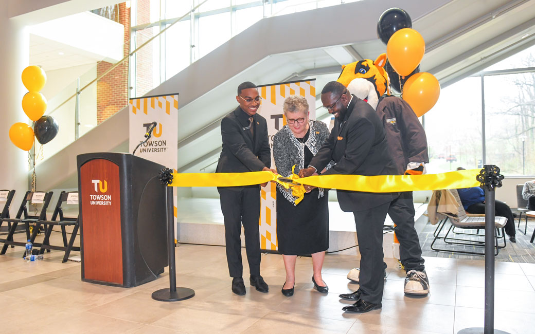 The ribbon cutting for the University Union Expansion