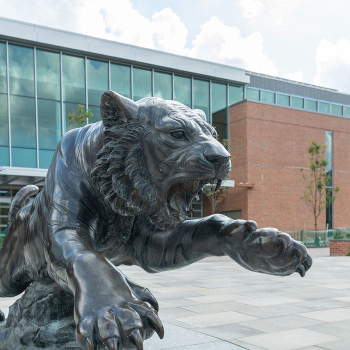 University Union Exterior with tiger