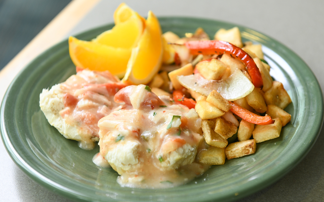 Biscuits with Crab Gravy 