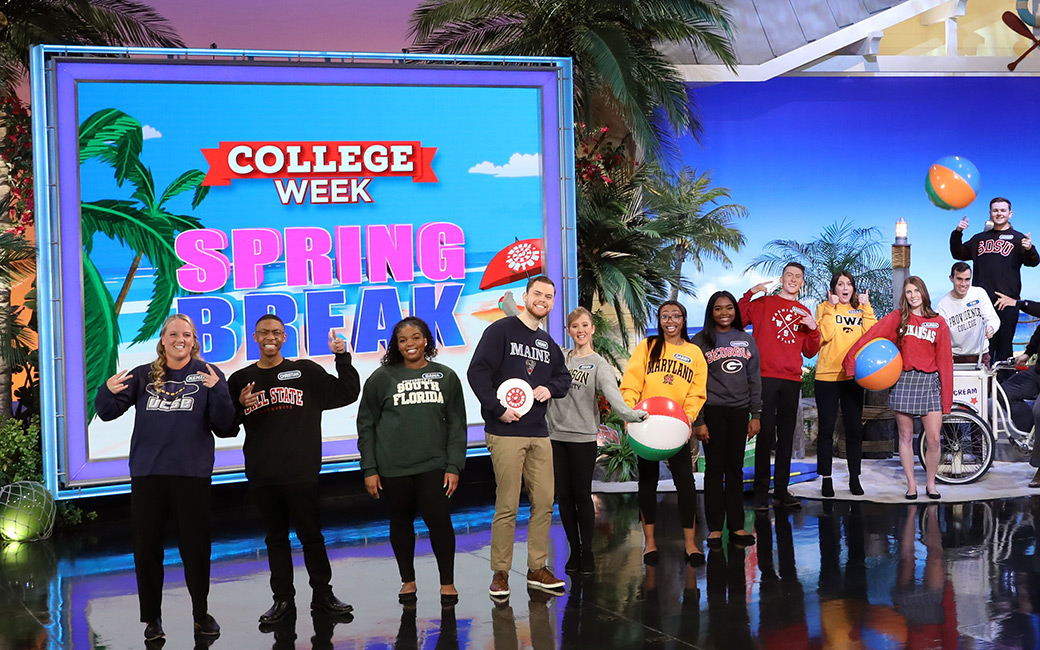 The Wheel of Fortune College Week group