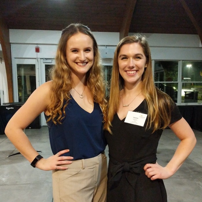 Savannah Wilhelm (left) and Lauren Cahalan