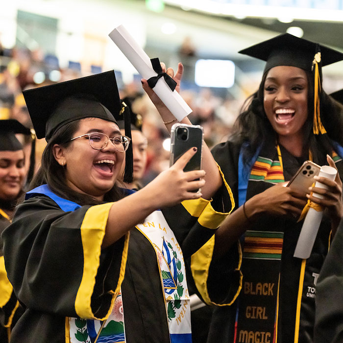 Graduates celebrating