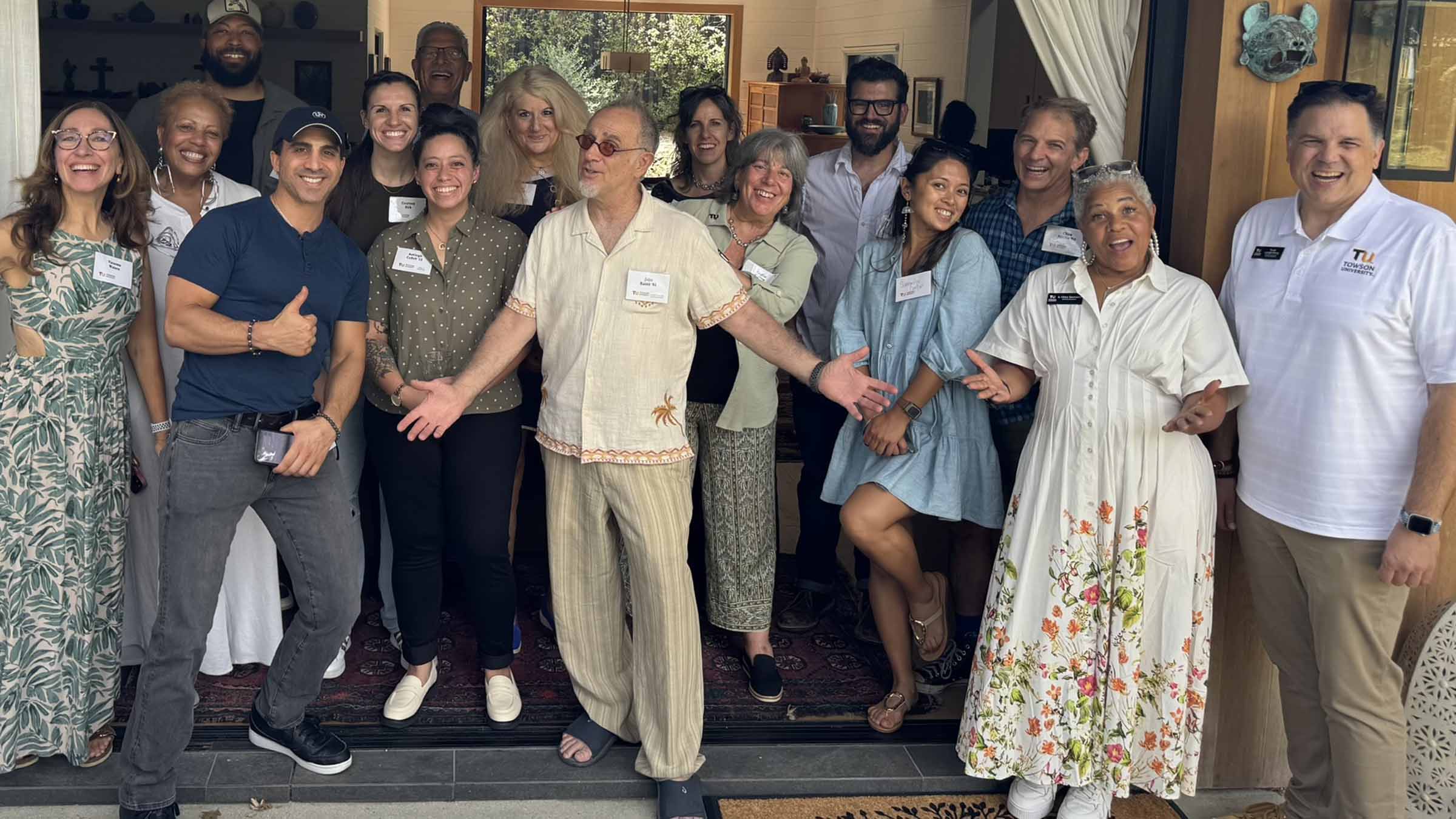 Alumni at the home of John Kassir ’81