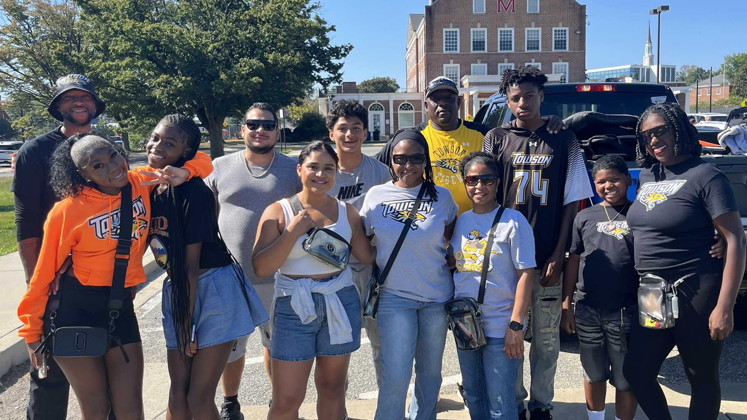Alumni, family and friends gather at the Maryland vs. TU tailgate.