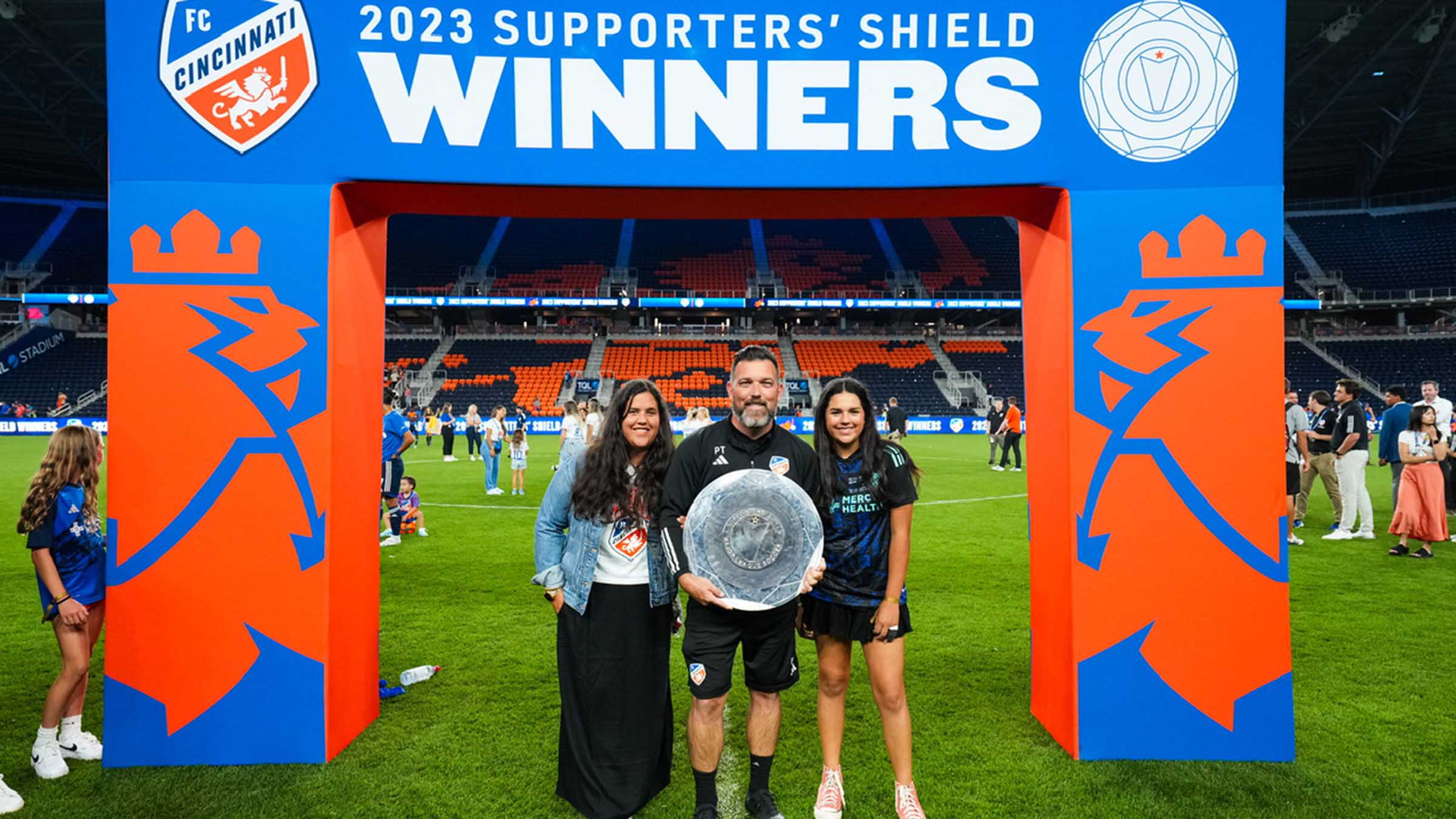 Patrick Tanner at the 2023 Supporters' Shield event