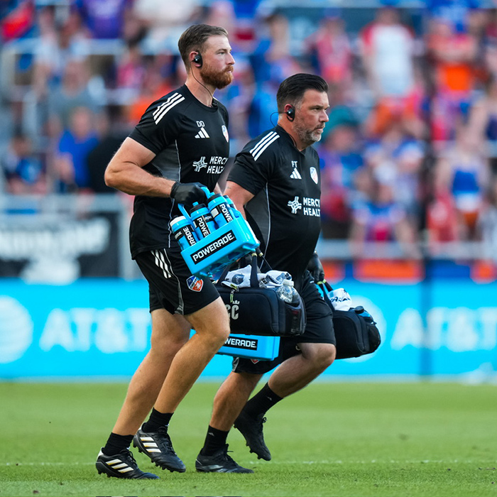 Patrick Tanner and colleague working