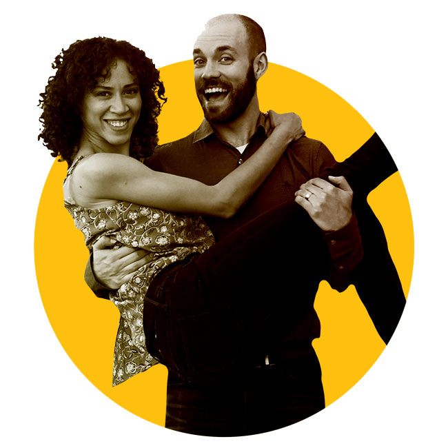 Illustrated photo of Robert and Kimberly Padgett