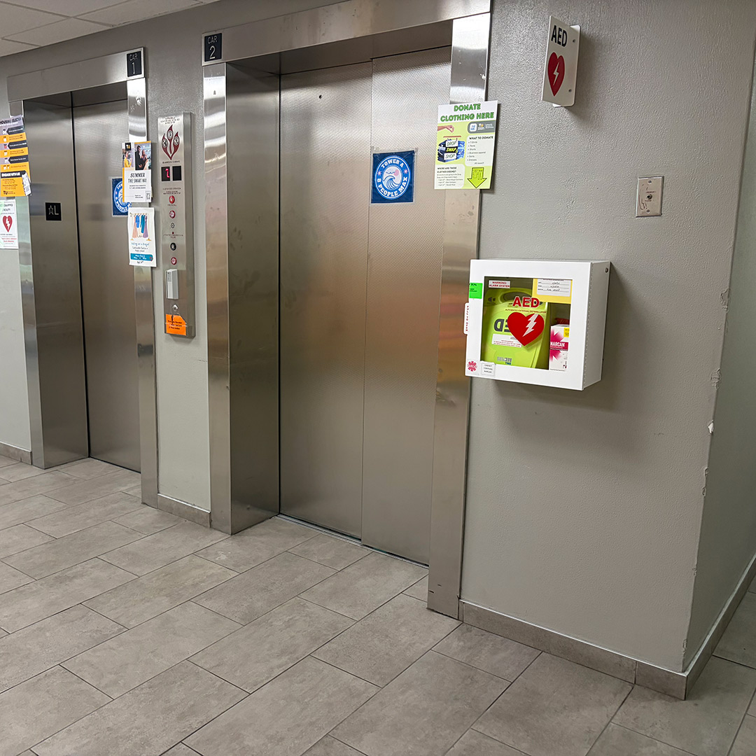 1st Floor – Lobby, near Elevators