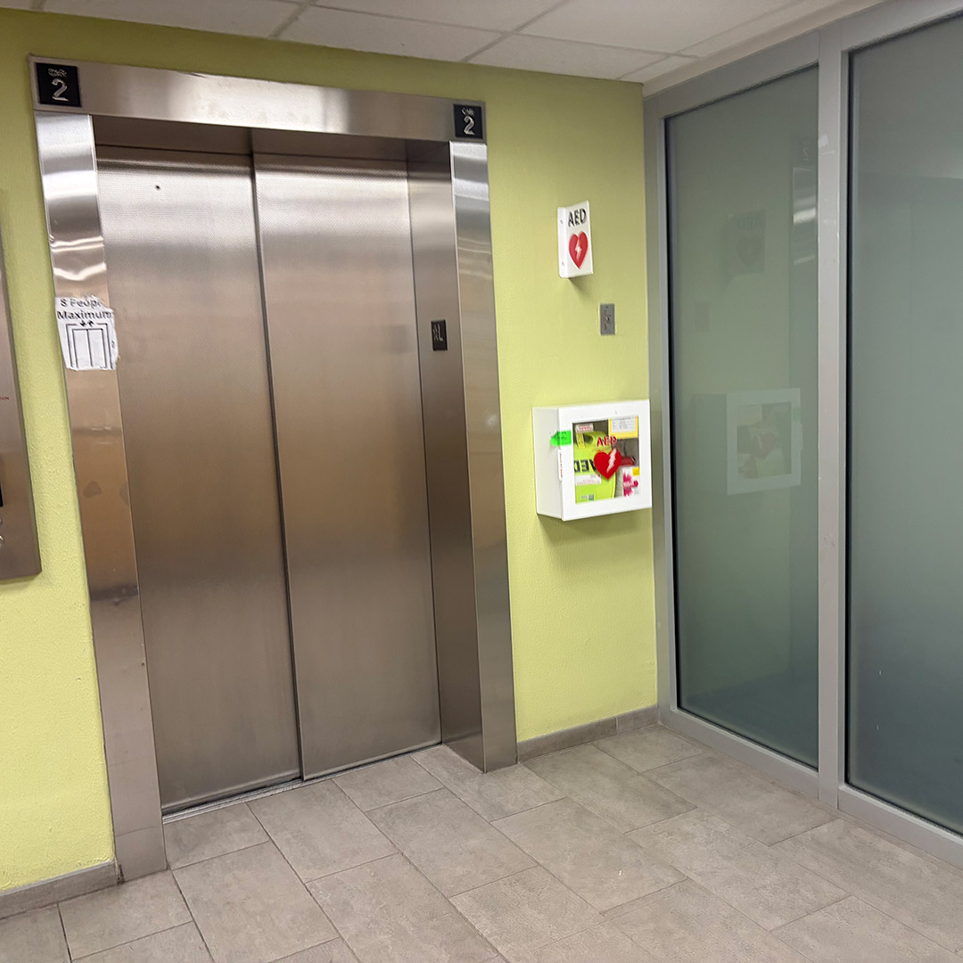 1st Floor – Lobby, near Elevators