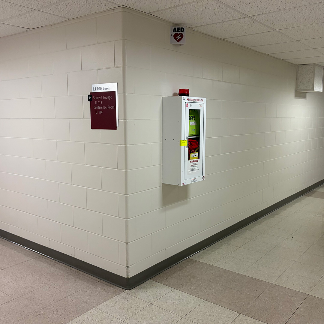 1st Floor – Main Hallway, Across from Stairwell 2