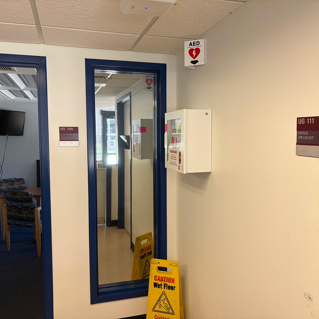 1st Floor – Union Parking Garage corner, between Burdick Field and University Union