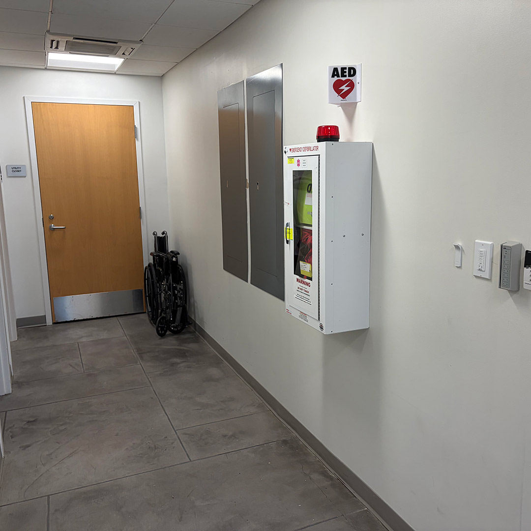 1st Floor – Across from Restrooms