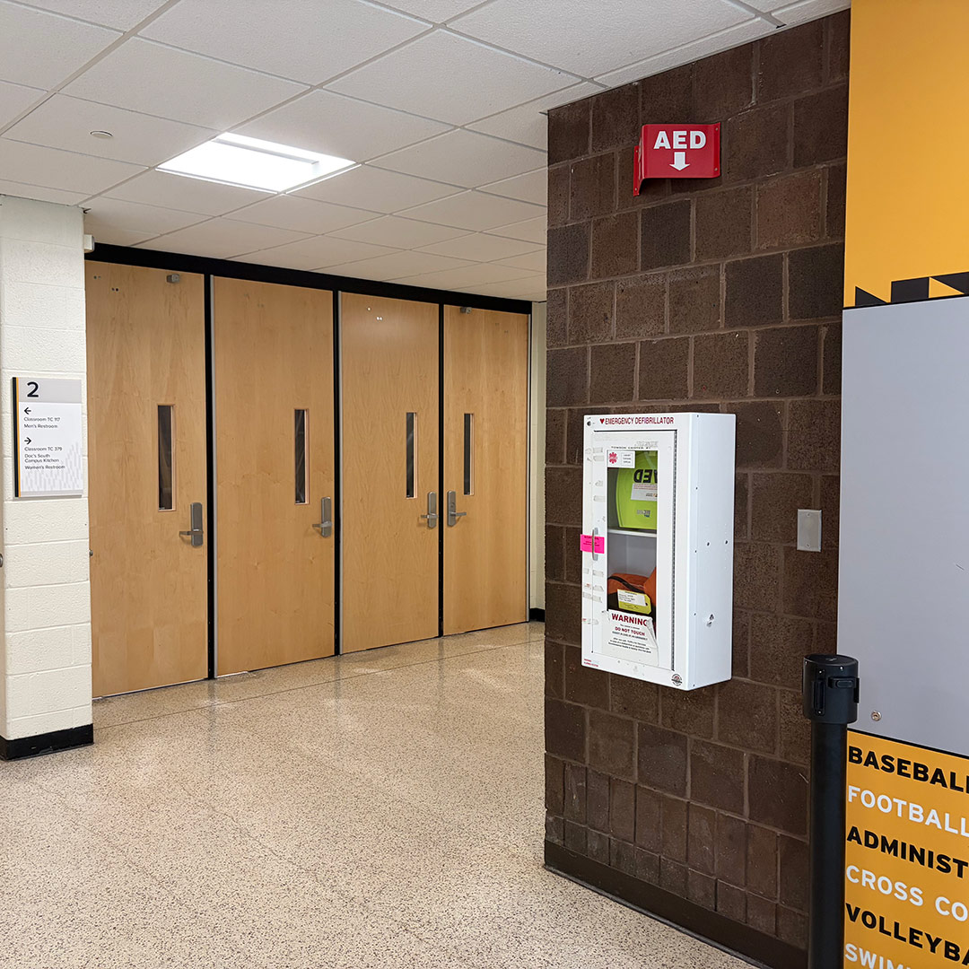 1st Floor - Near Weight Room (TC 114)