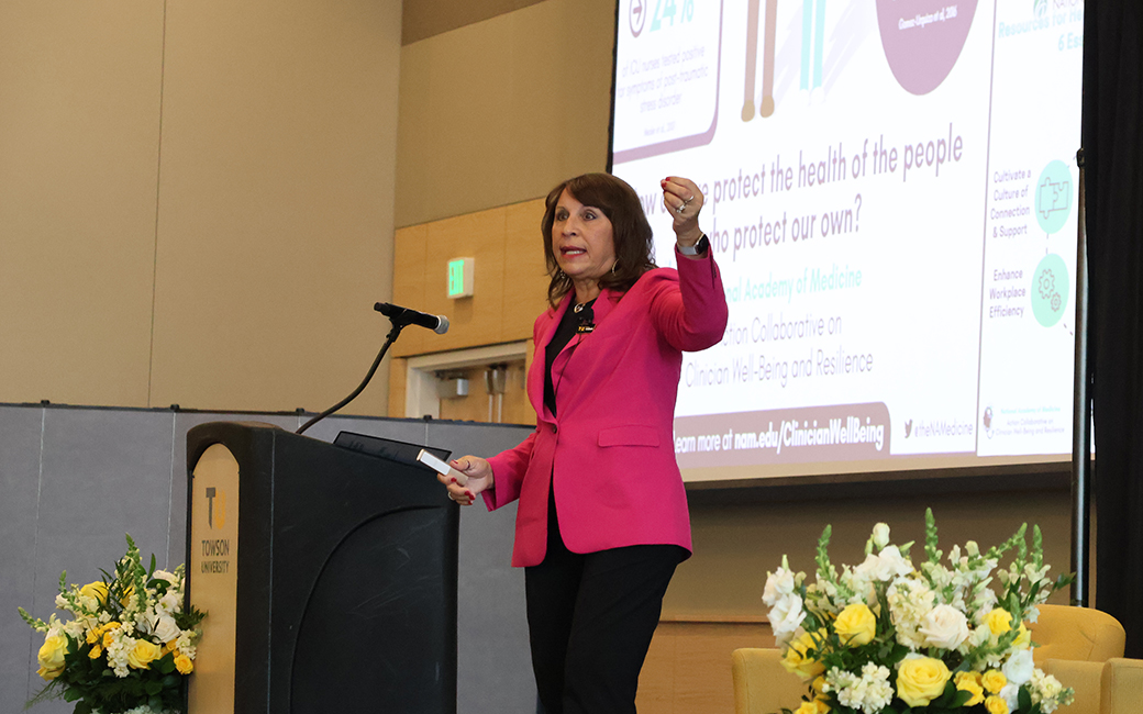 Dr. Melynk gives the keynote