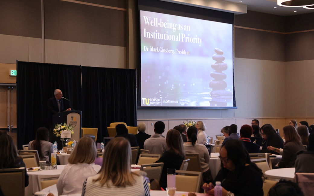 President Ginsberg speaks at The Well-being Summit