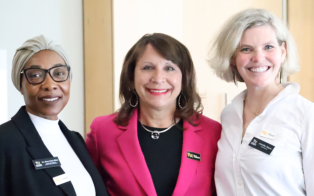 Dr. Nora, Dr. Melnyk, and Jennifer Stano at The Well-being Summit