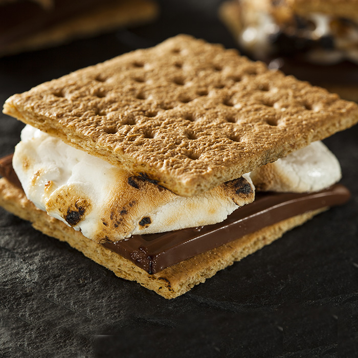 A cooked smore